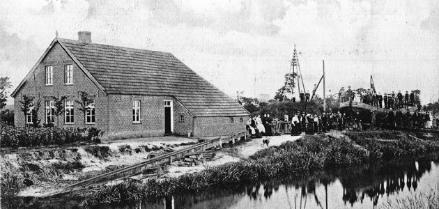 Historisches Dia mit Blick auf das Kukelorum
