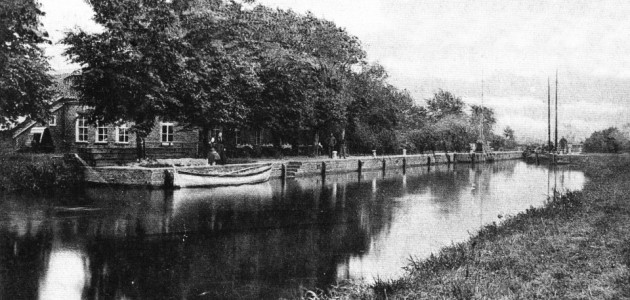 Alte Ansicht der Schleuse beim Kukelorum